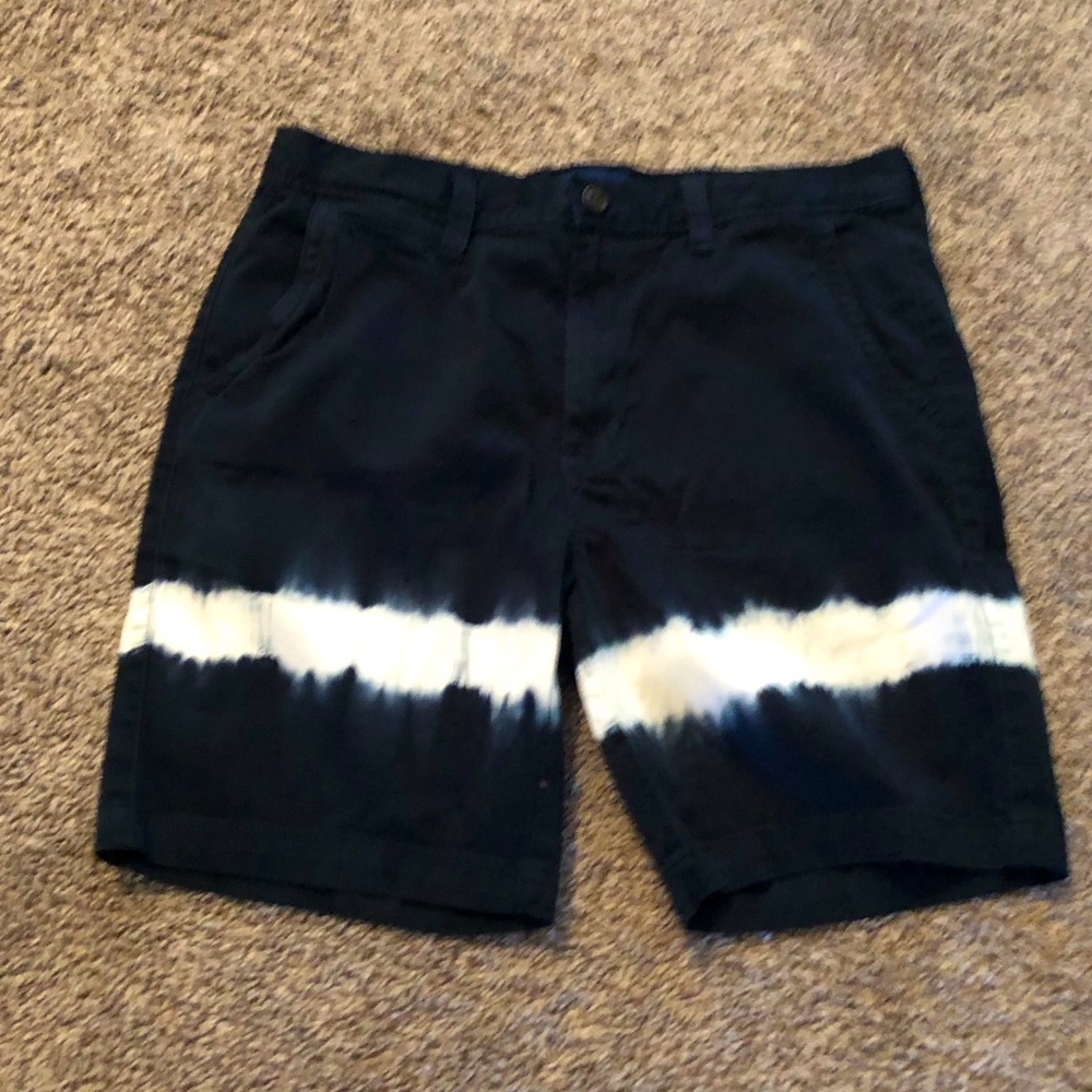 Navy Blue Dyed Boat Shorts